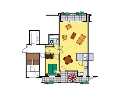 Vakantiehuis Breskens: Appartement type A 2-personen