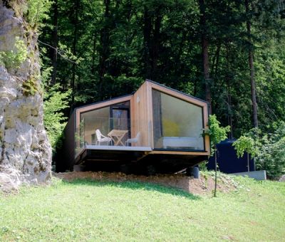 Romantische Wellness hutten en mobilhomes huren aan het meer van Bled, Noordwest Slovenie, Slovenie | romantische plekje voor 2 personen aan het meer van Bled