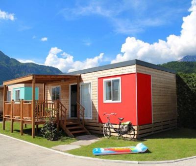 Mobilhomes huren in Caldonazzo, Trentino, Italie | mobilhomes / chalets voor 5 - 6 personen