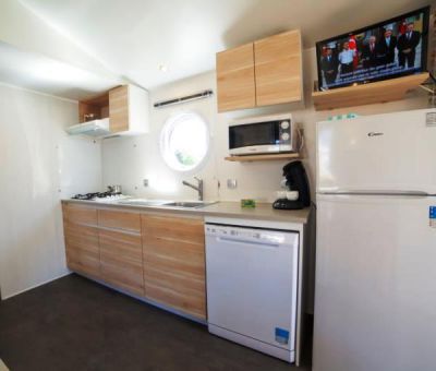 Vakantiehuis Trelevern: Mobilhome type Homard 6-personen