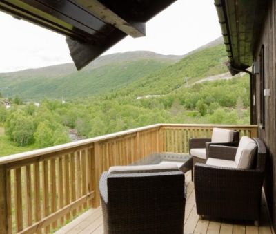 Bungalows huren op de Strandafjellet, Stranda, Geiranger, More og Romsdal, Noorwegen | luxe bungalow voor 7 personen te huur